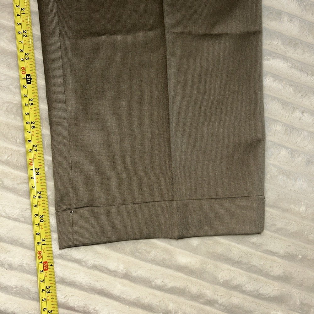 Lauren Ralph Lauren Men's Size 36x32 Total Comfort Styling Wool Pants Beige Tan - Picture 4 of 11